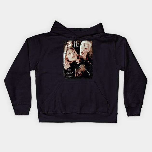 Buffy & Spike Kids Hoodie by CharXena